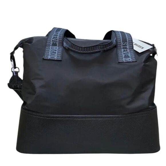 Steve Madden BGymm Weekender Bag- Black/Black - Picture 5 of 14